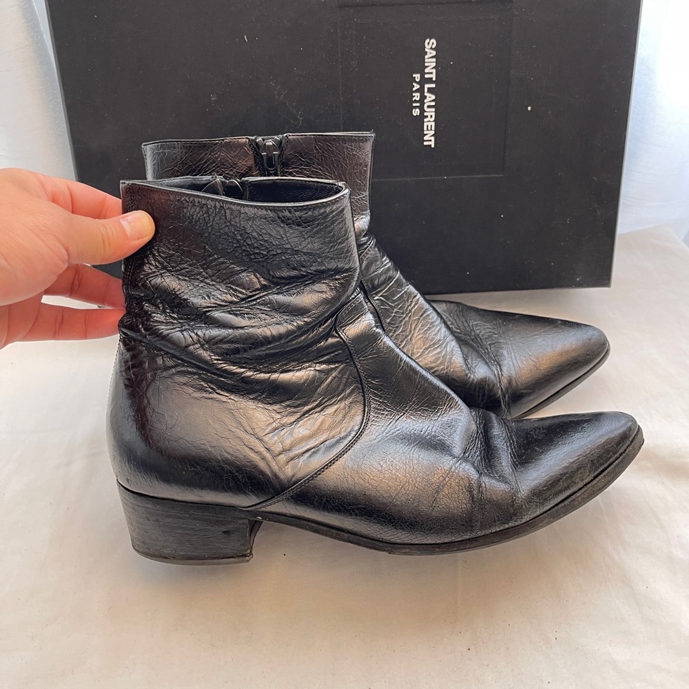 YSL boots Saint Laurent Sz 42